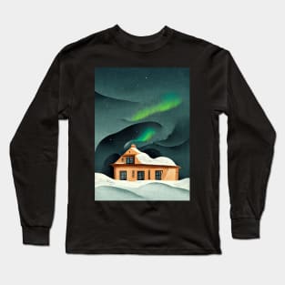 Northern Lights Home Long Sleeve T-Shirt